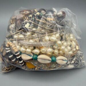 2 LB Junk Jewelry Grab Bag Mix Craft Repurpose DIY